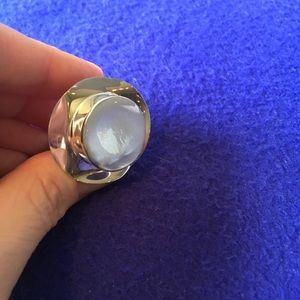 Sterling silver adjustable ring. 925